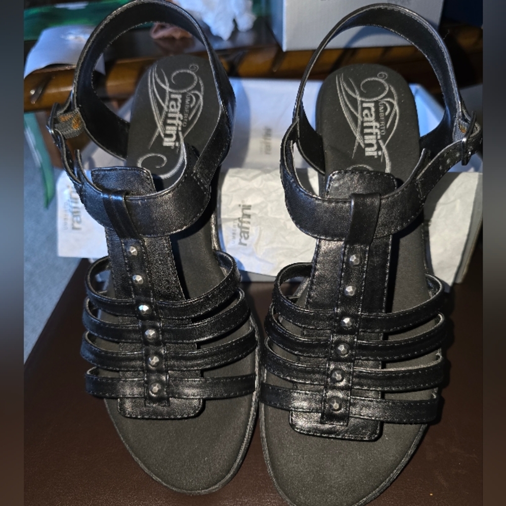 Black Strappy Women's Sandals